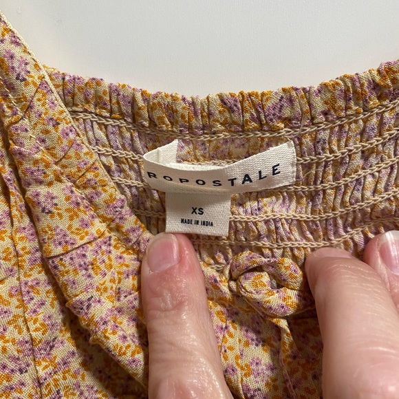 Cute Aeropostale Floral Dress, NWT size XS, Orange/Purple - Picture 6 of 7